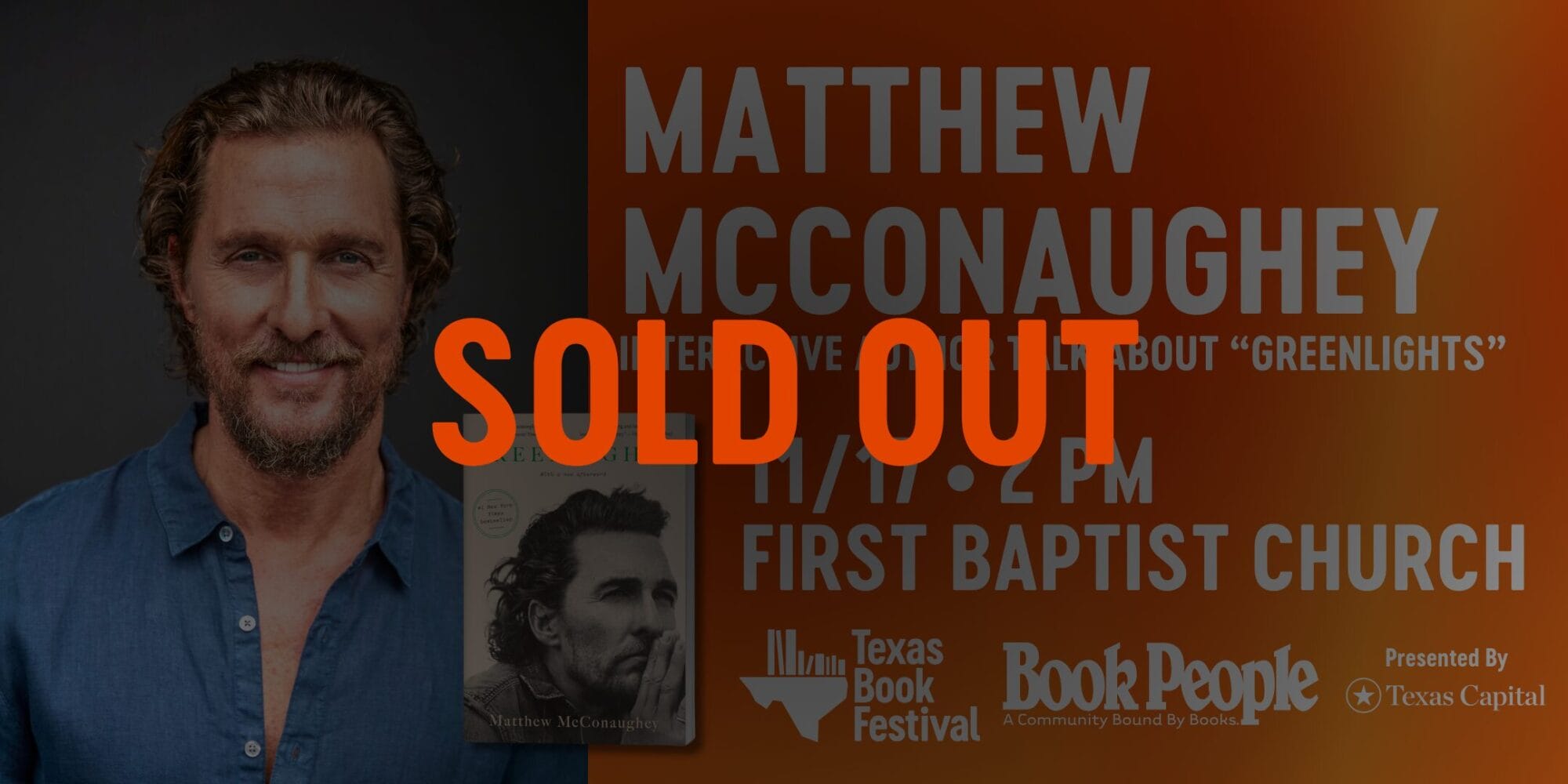 McConaughey Eventbrite #2 soldout